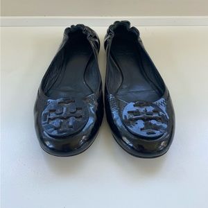 Tory Burch Black Flats